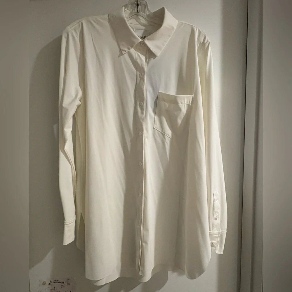 NWT Lysse SCHIFFER BUTTON UP BLOUSE size L - Picture 4 of 9